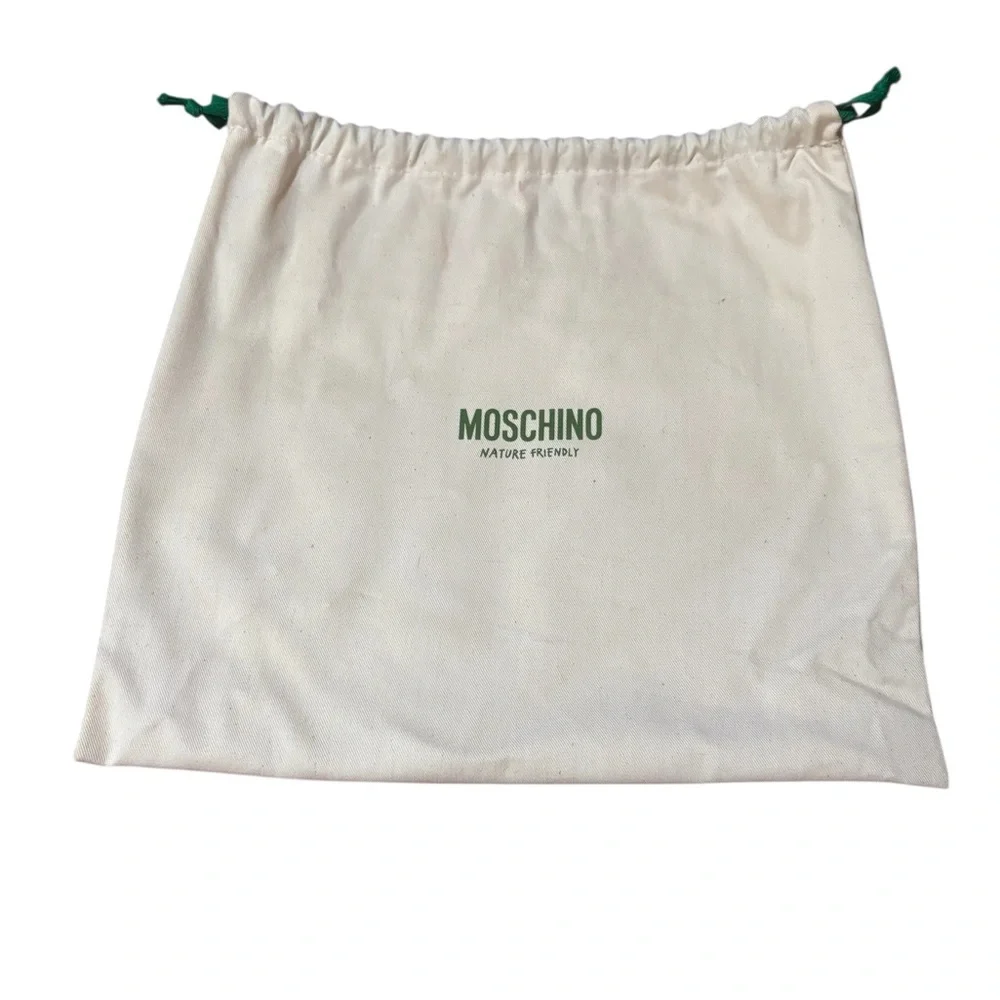 Moschino Logo Messenger Bag with Blue Logo New with Tags
